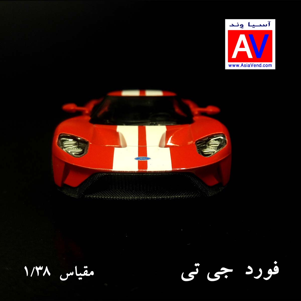 فروش ماکت شیراز خرید ارزان ماکت ماشین فلزی فورد مقیاس 1/32 رنگ قرمز Ford GT Model Car