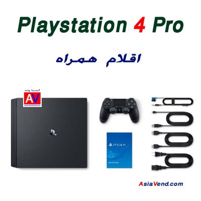 اقلام همراه کنسول بازی سونی Sony Playstation 4 pro 400x400 کنسول بازی سونی مدل Playstation 4 Pro ریجن 2 کد CUH 7116B ظرفیت 1TB