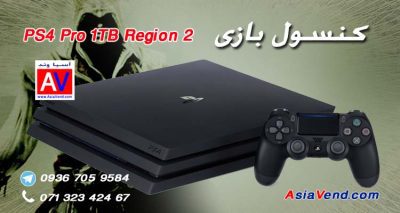 کنسول بازی سونی مدل Playstation 4 Pro ریجن 2 کد CUH-7116B ظرفیت 1TB