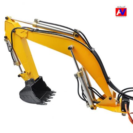 Yello metal Booom and Arm part for upgrade the RC Huina 1580 Excavator