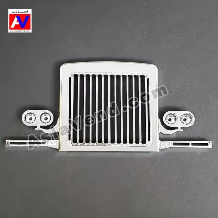 LESU Aluminum Front Grille GWK001 with Metal Mirror Effect for Tamiya American Style Semi Trucks