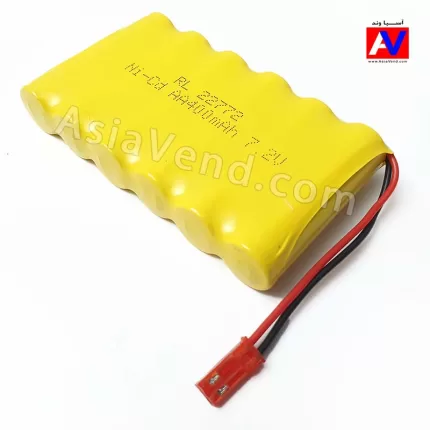 باتری نیکل زرد رنگ اسباب بازی 7.2 ولت 400 میلی آمپر
