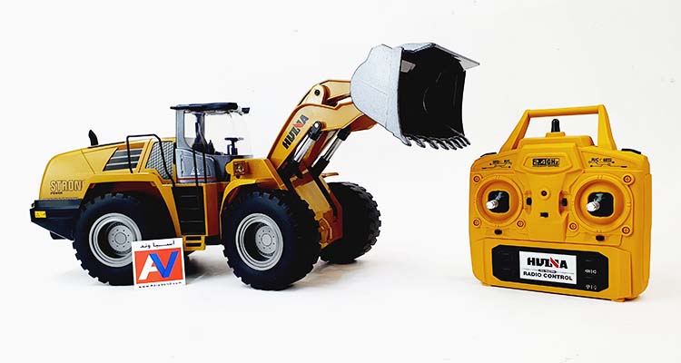 yellow 2.4GH HUINA 1583 RC Loader Toy