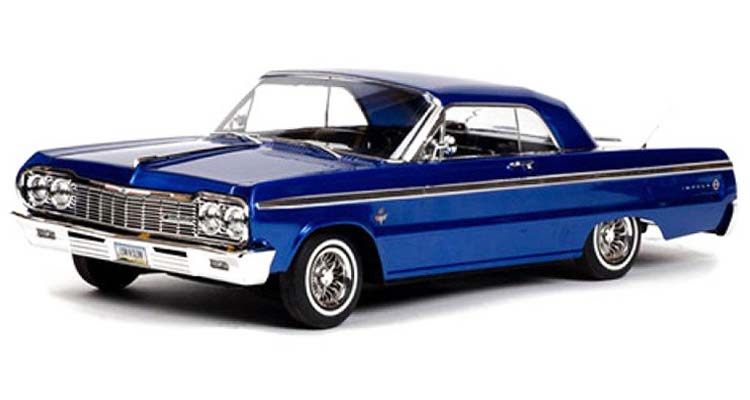 ماشین کنترلی آرسی لورایدر آمریکایی Chevrolet Impala 1964 BLUE